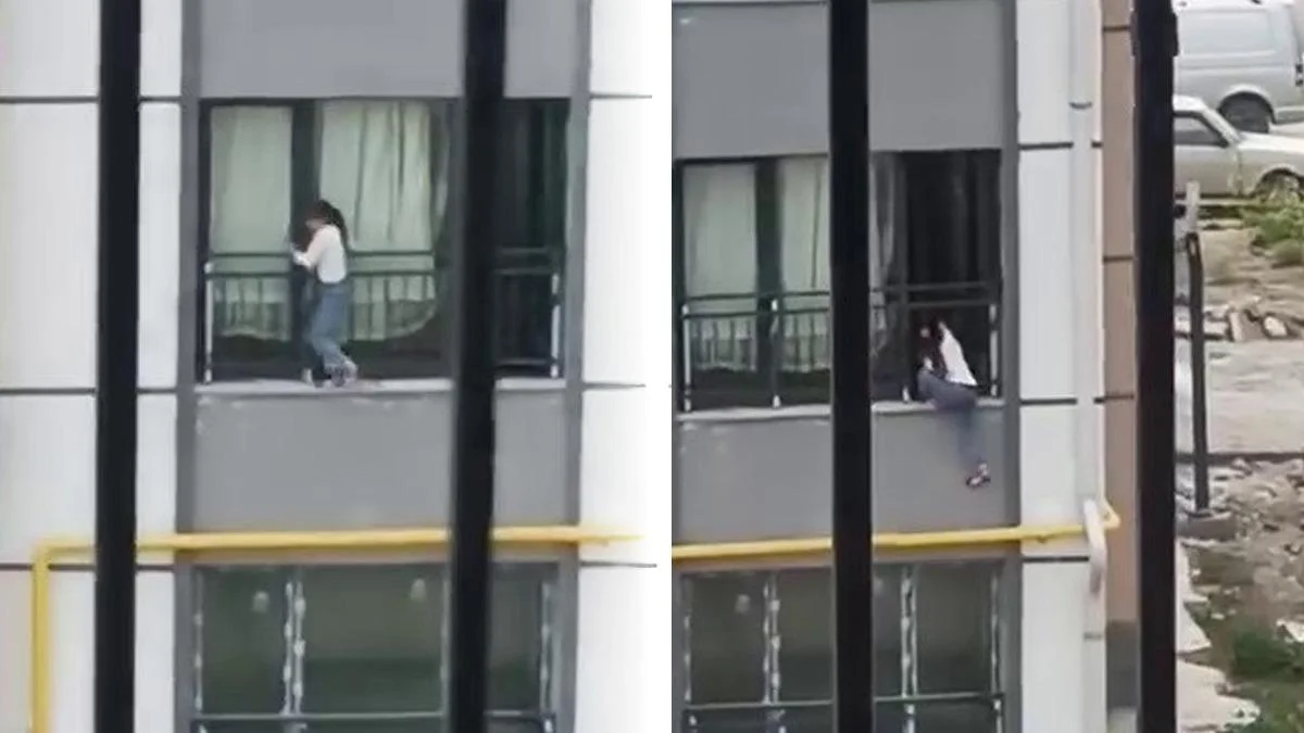 Küçük çocuk yürekleri ağza getirdi...